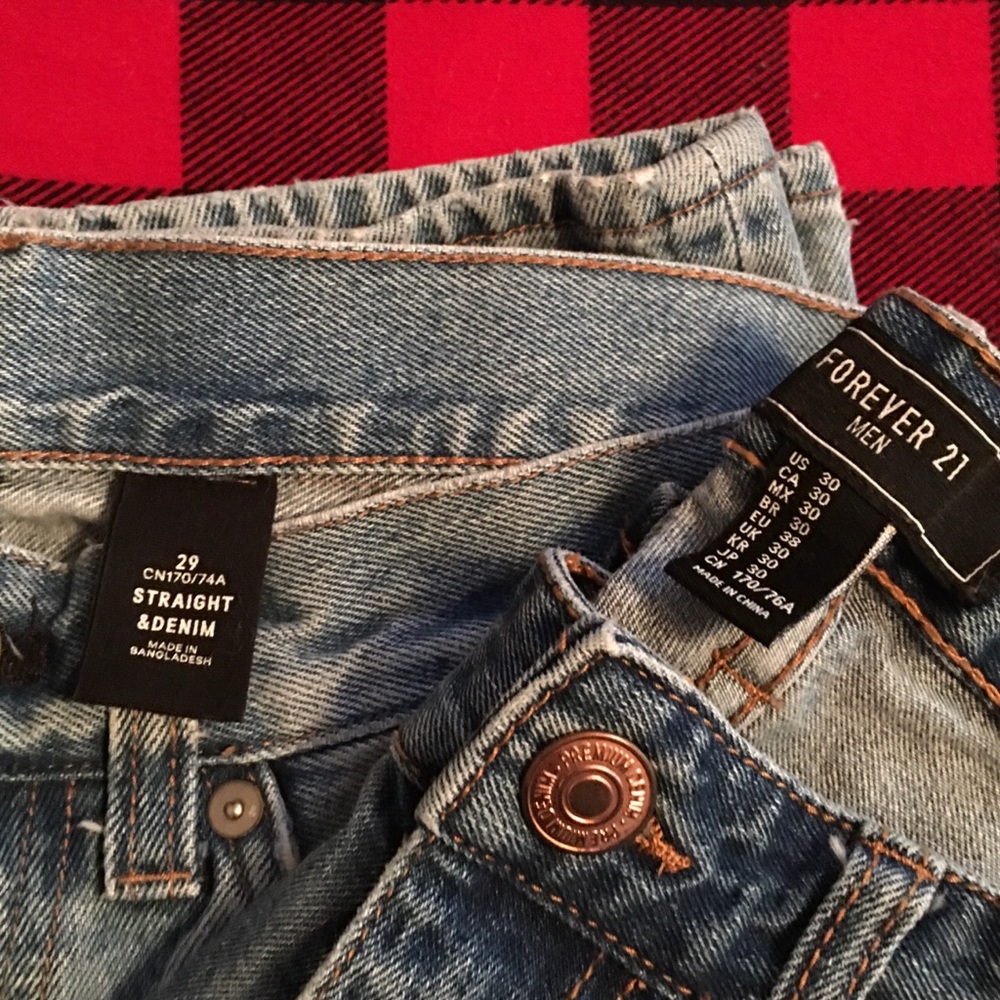 H&M and Forever 21 Jeans